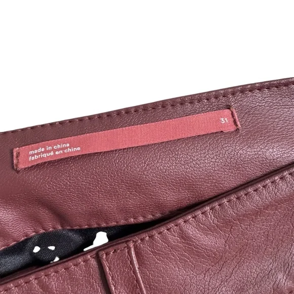 Anthropologie The Ya-Ya Vegan Leather Pant - Picture 9 of 14